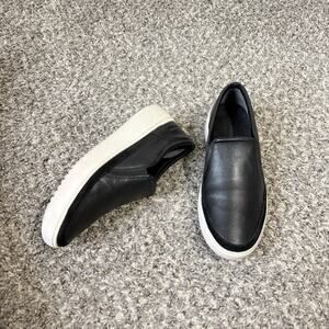 Vionic Womens Kearny Platform Slip-On Macaroon Leather 9 Casual Comfort Shoe